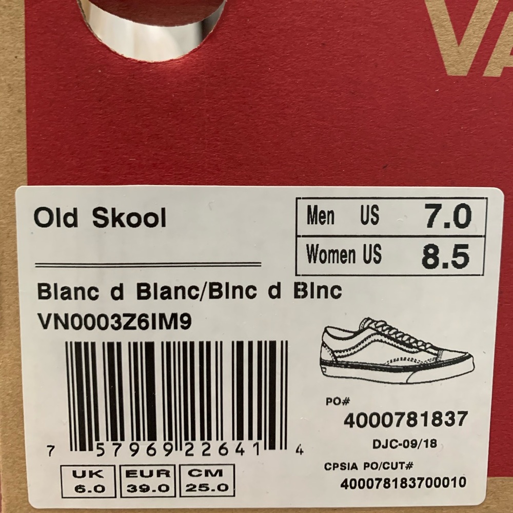 VANS OLD SKOOL BLANC/Blanc de Blanc Sneakers